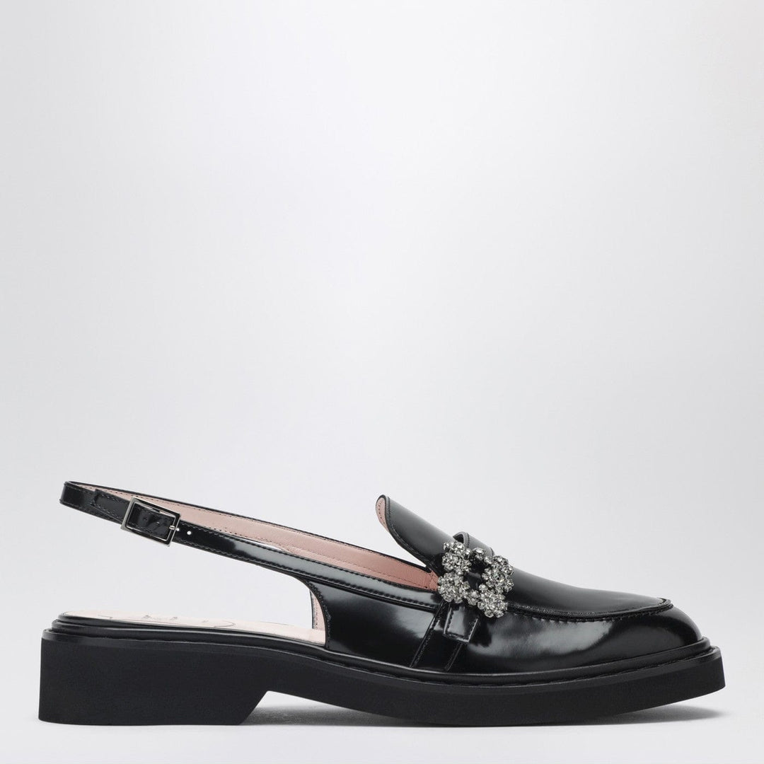 Shoes ROGER VIVIER - Viv' Rangers black slingback loafers Brand
