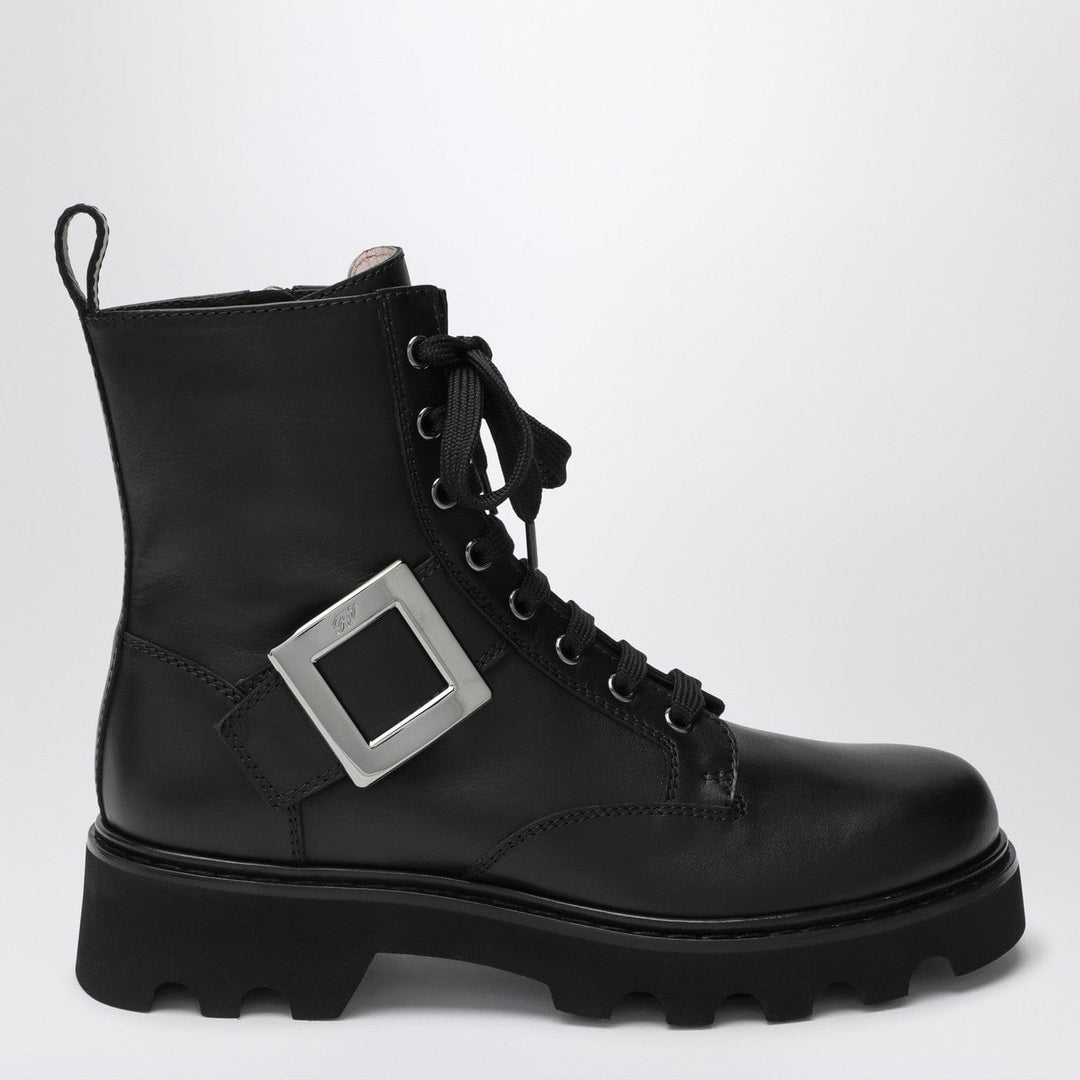 Shoes 41 IT ROGER VIVIER - Viv' Rangers Truck black leather ankle boots Brand