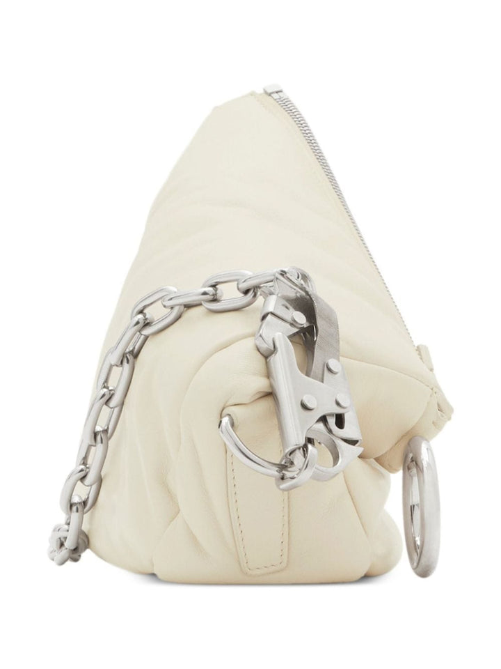 Burberry Shoulder UNI Burberry Shoulder Bags Burberry White Bags lambskin bag with ring embellishment and silver-tone hardware Brand