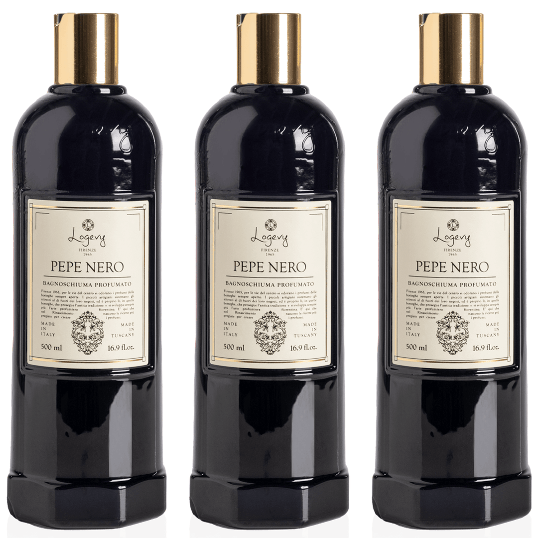 Logevy Black Pepper Shower Gel 500ml Set of 3pcs Brand Shower gel 500ml