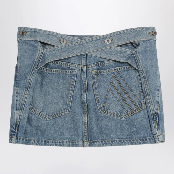 The Attico - Light blue denim mini skirt Brand Skirts