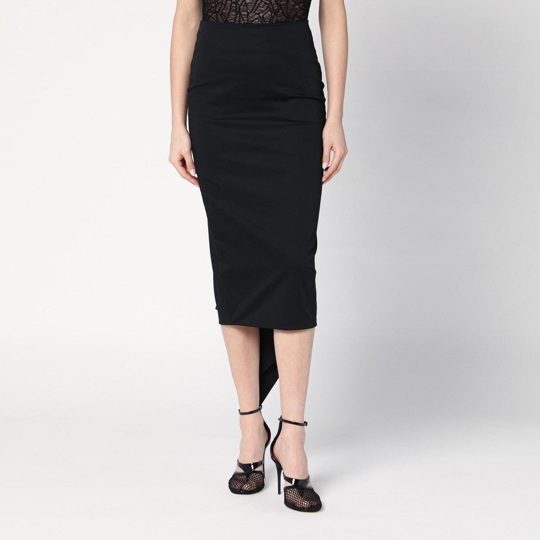 Skirts 38  IT TheLatest - Black cotton midi skirt Brand