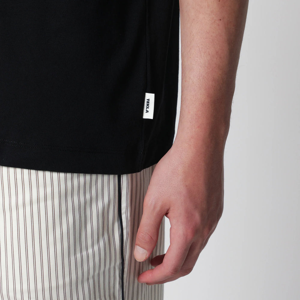 Tekla - Black washed short-sleeve T-shirt Brand T-Shirt