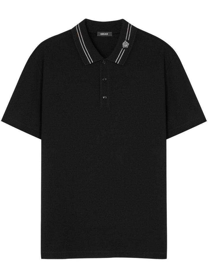 Versace Topwear Versace T-shirts and Polos Black Versace T-shirts and Polos Black Brand