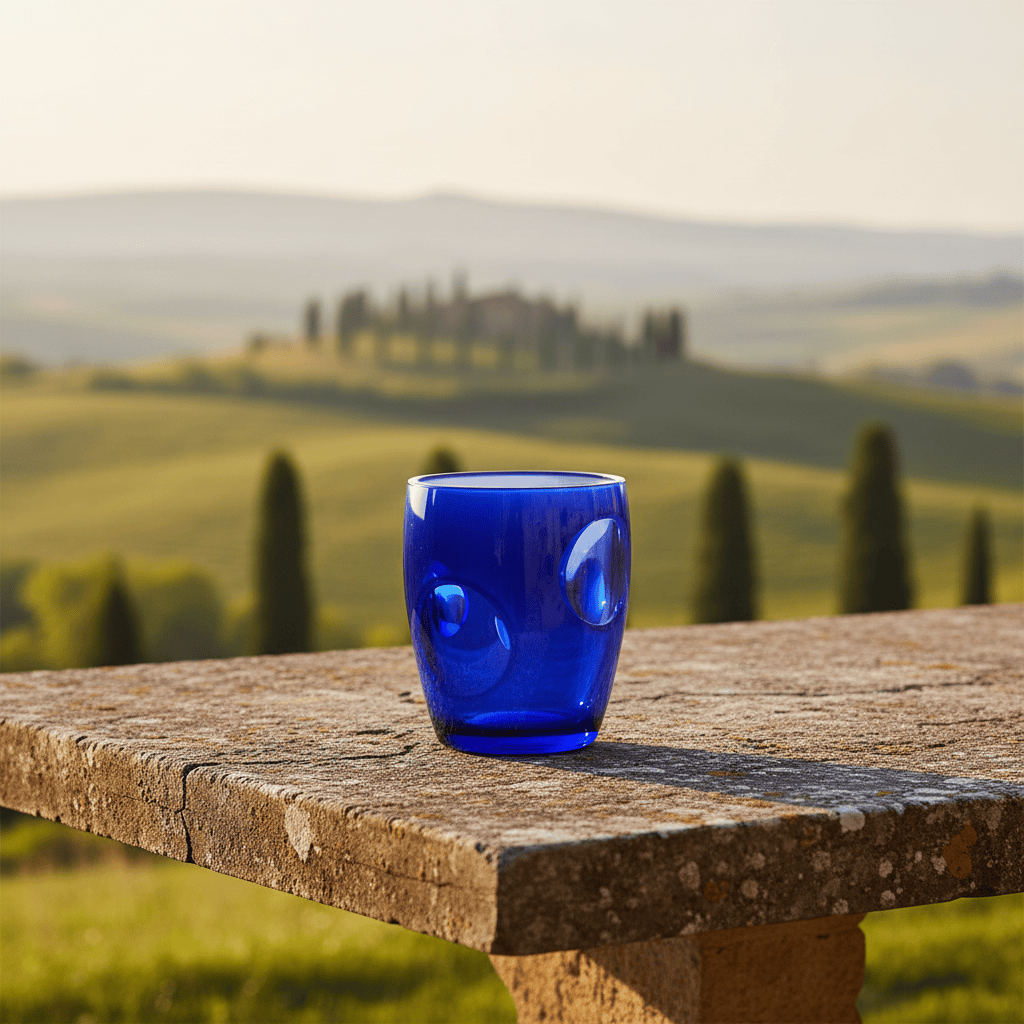 Mario Luca Giusti Fisheye Set of 2 Tumblers Blue Brand Tumblers