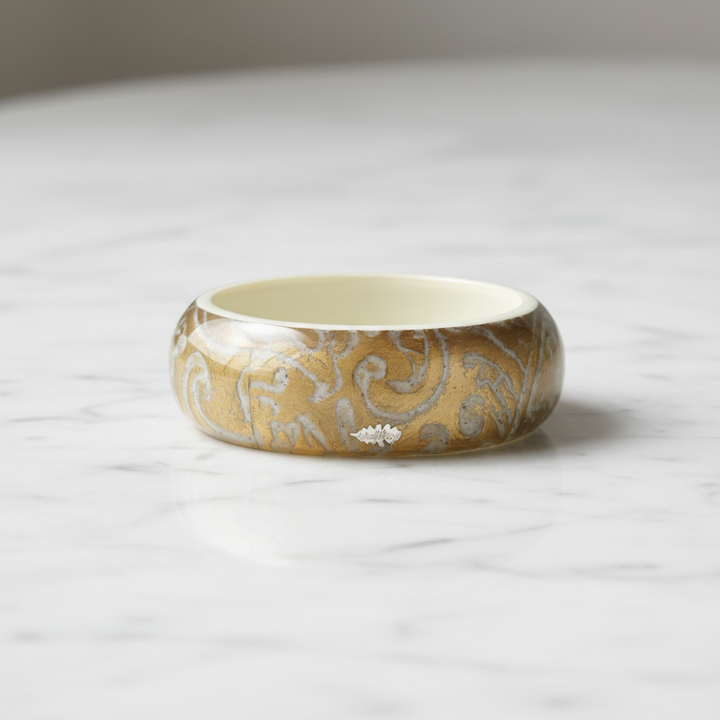 Damask Bangle on Marble