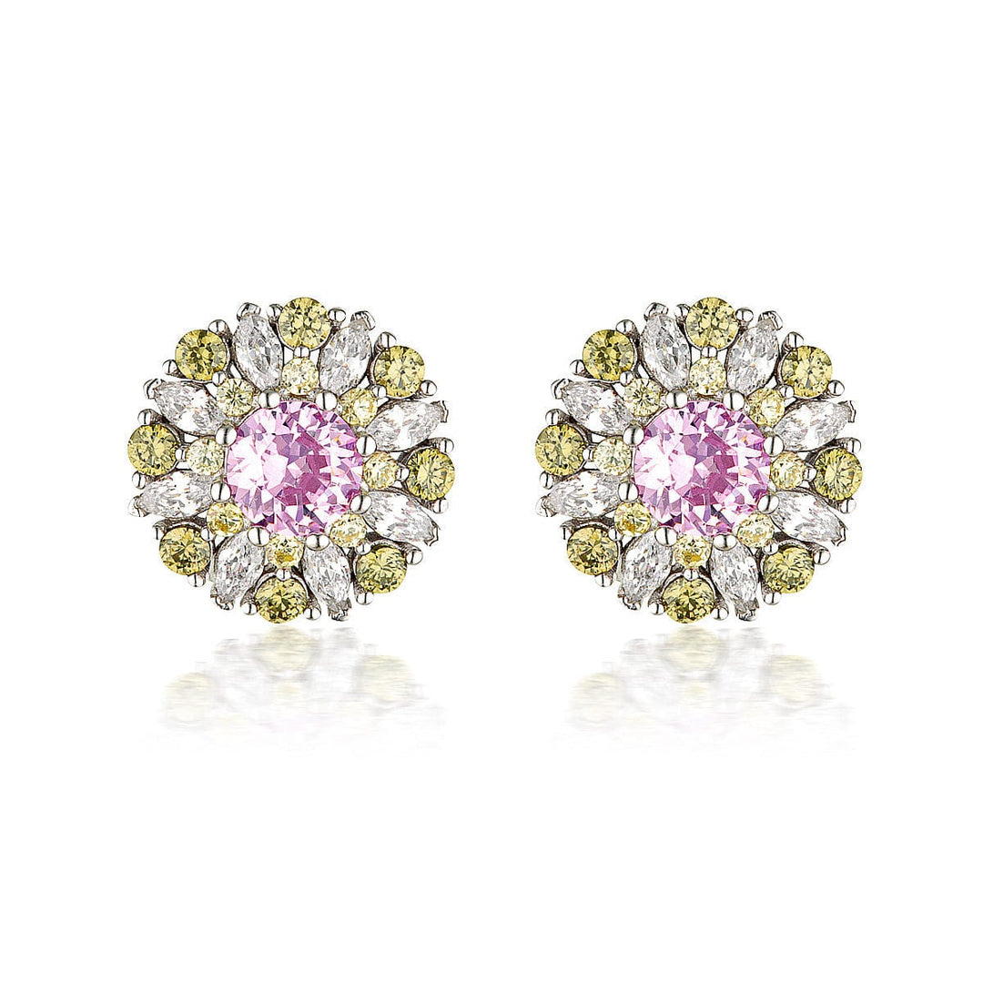 Georgini Earring Georgini Summer Sorbet Berry Bloom Multi Coloured Earrings Silver Brand